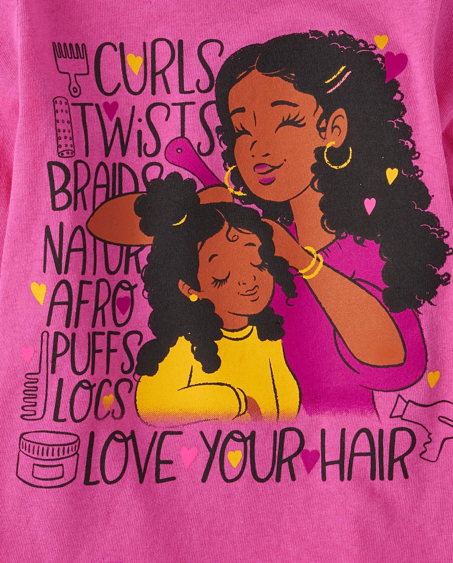 The Children'S Place Baby-Girls And Toddler Assorted Everyday Long Sleeve Graphic T-Shirts,Multipacks Unicorn/Girls Hair 2-Pack