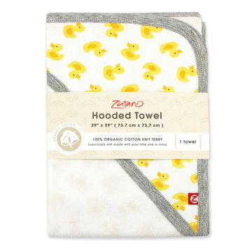 Zutano Hooded Baby Towels, Organic Cotton Baby Bath Towel, Ultra Soft And Absorbent Baby Towel For Newborn And Infant | Girl, Bo
