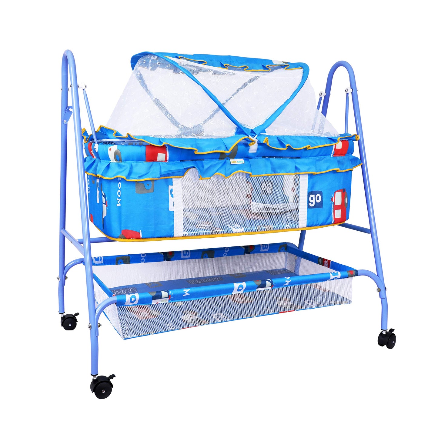 1St Step Cradle With Swing And Mosquito Net (Blue)