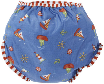 Kushies Swim Diaper, Sail Boats Print, Medium
