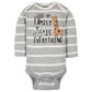 Gerber Baby Boys' 6-Pack Long-Sleeve Onesies Bodysuit, Jungle Blue, 6-9 Months