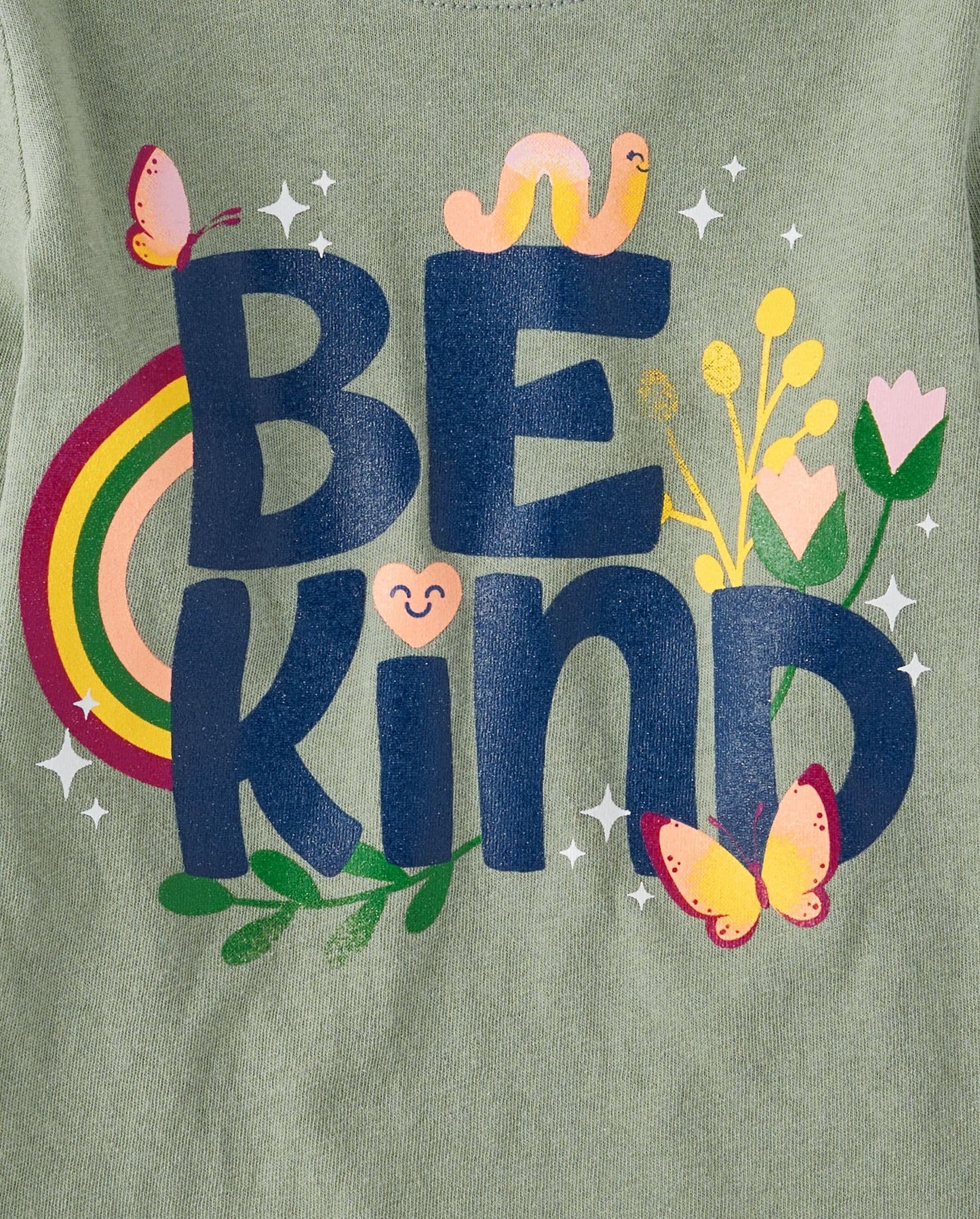 The Children'S Place Baby-Girls And Toddler Assorted Everyday Long Sleeve Graphic T-Shirts,Multipacks Be Kind/I Love You 2-Pack