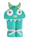 Yikes Twins Hooded Baby Towel for Kids 2-8 | Large 100% Cotton Baby Towel for Boys or Girls | Unisex Cute Monster Bath Towels fo