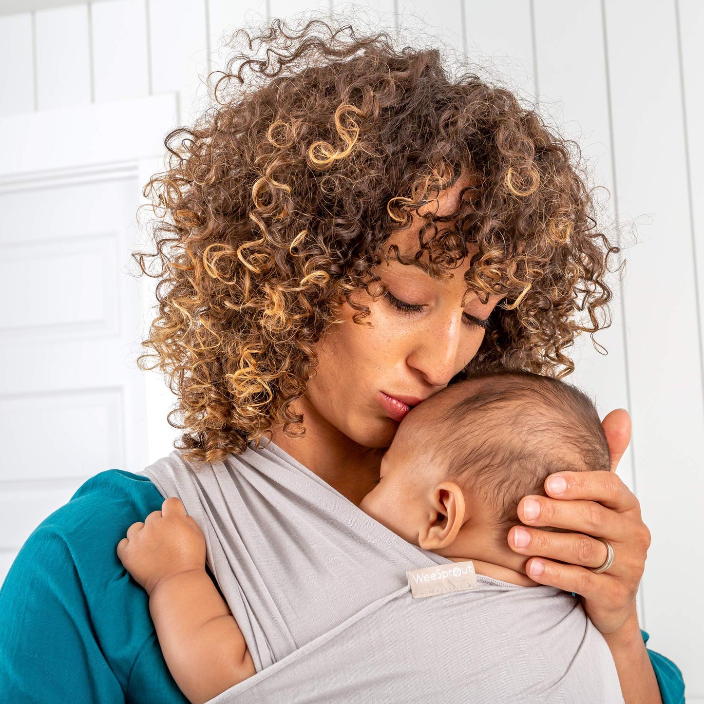 WeeSprout Baby Wraps Carrier - Perfect Baby Carrier Wrap Sling for Newborn and Infant, Enhances Baby Bonding, Soft and Breathabl