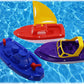 Mattys Toy Stop Plastic Boats Set Sailboat (Red), Speedboat (Purple) & Fireboat (Blue) Gift Set Bundle, Perfect Bath, Pool, Bea