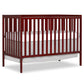 Dream On Me Synergy 5-in-1 Convertible Full-Size Baby Crib - Cherry, Greenguard Gold & JPMA Certified, Converts to Toddler Bed,