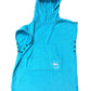 Kids Hooded Towel Swimming Robe Surf Beach Poncho In Microfiber W Adjustable Sleeves (Choose Color) (Aqua, Teen)