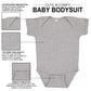 Iyd Clothing - The Future Is Female Baby Bodysuit, 6 Months, Heather Gray
