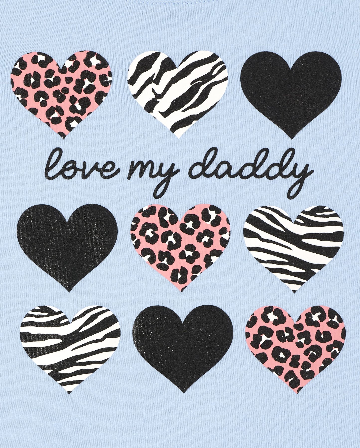 The Children'S Place Baby Toddler Girls Short Sleeve Graphic T-Shirt 2-Pack, Love My Daddy/Daddy Is My King, 5T