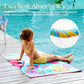 Joiedomi Mermaid Hooded Towels For Kids - Soft 100% Cotton Kids Beach Towel - 30' X 50' For 3-10 Years Boys Girls - Beach Hood