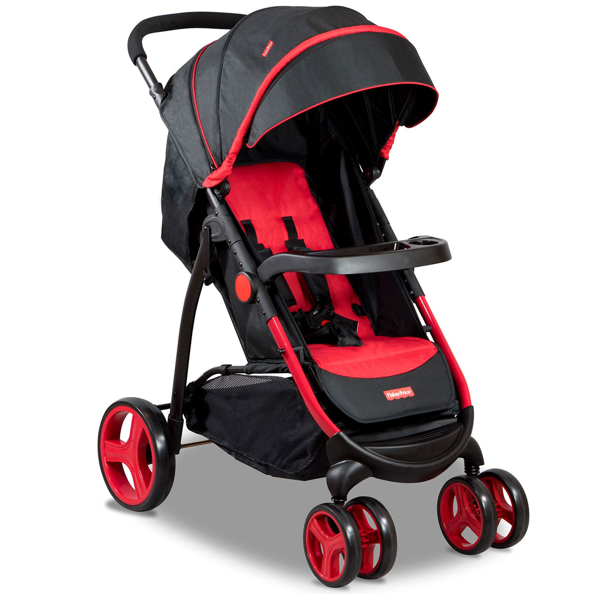 FisherPrice Explorer Stroller Cum Pram (Red)