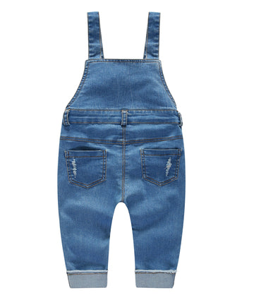 Kidscool Space Baby & Little Boys/Girls Denim Overalls,Jean Workwear,Light Blue,6-12 Months