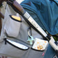 Nuby Fabric Side Stroller Organizer: Keeps Essentials Organized Gray