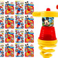 Ja-Ru Disney Mickey Mouse & Marvel Spiderman Light Up Spinner Toy (2 Units) Led Light Spring Spinning Tops For Kids. Classroom T