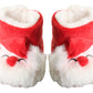 Gilbins Infant Baby Super Cute Christmas Santa Holiday Warming Slipper Shoes Booties Size 6-12 Months