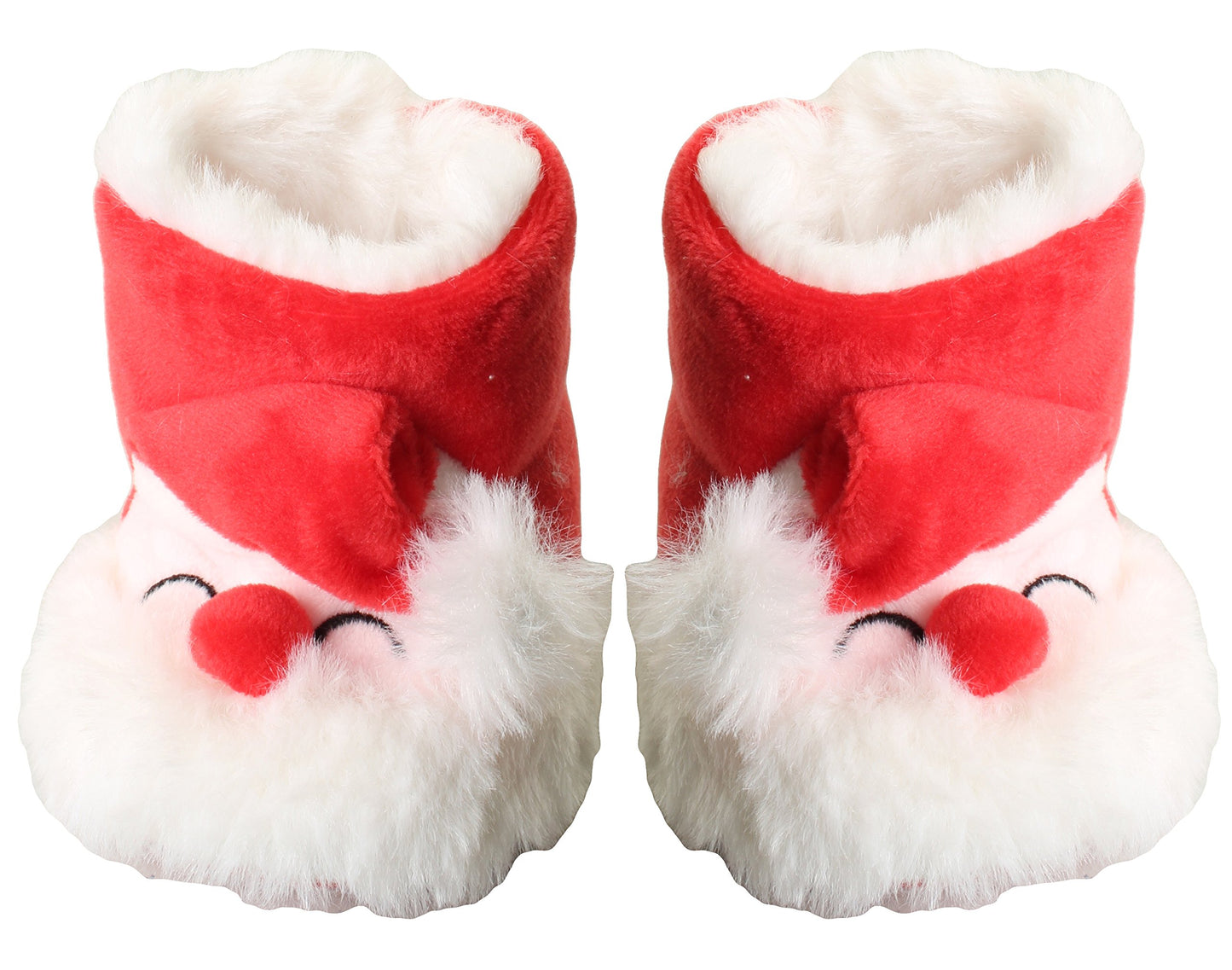 Gilbins Infant Baby Super Cute Christmas Santa Holiday Warming Slipper Shoes Booties Size 6-12 Months