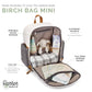 Parker Baby Diaper Backpack - Full Zip Diaper Bag With Insulated Pockets - Cream