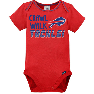 Gerber Unisex Baby Baby Boys Nfl 3 Pack Short Sleeve Onesie Bodysuit, Team Color, 3-6 Months
