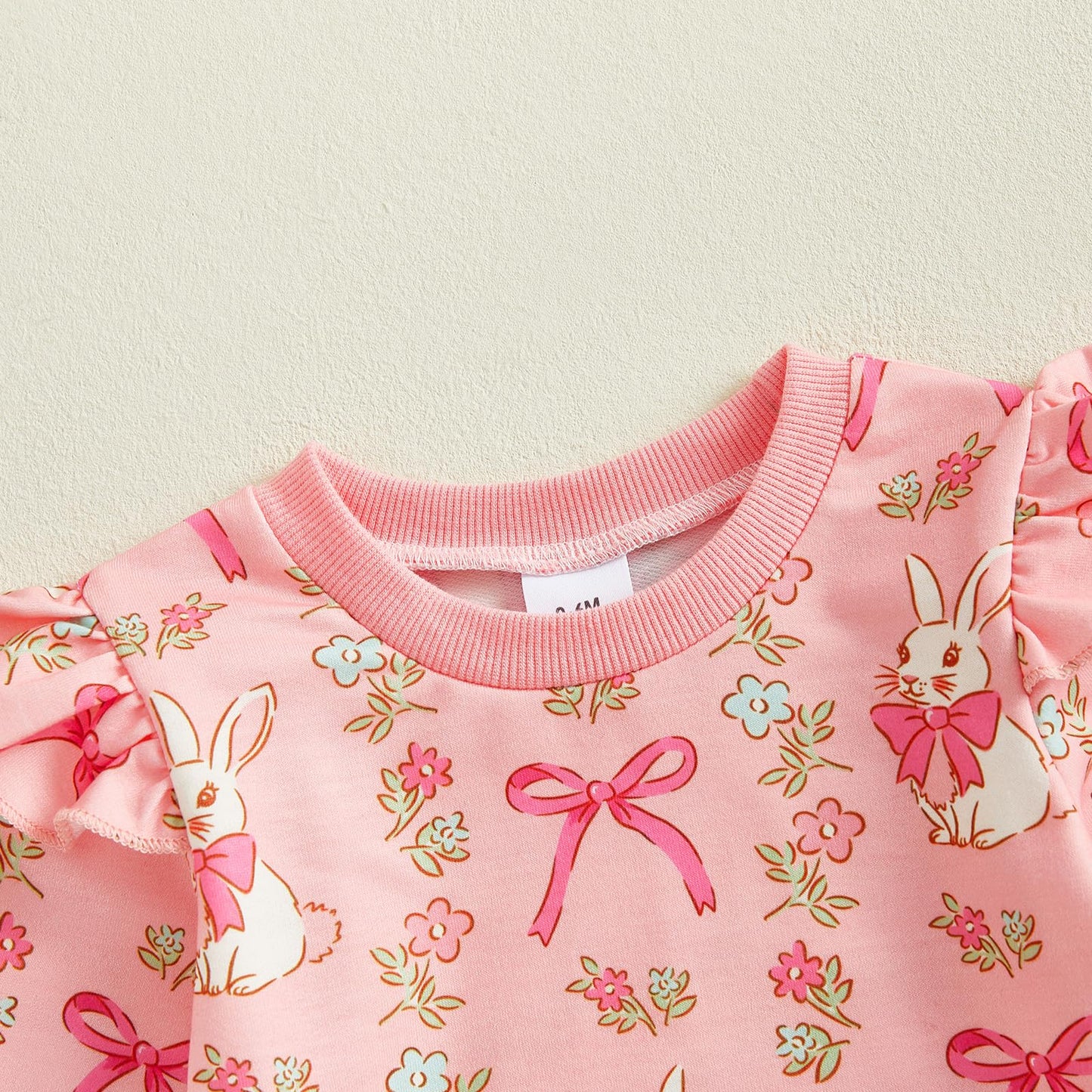 Mlpeerw Toddler Baby Girl Valentines Day Outfit 3 6 9 12 18 24 Months Long Sleeve Sweatshirt Pants Set Cute Spring Clothes (East