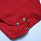 Romperinbox Unisex Solid Red Baby Bodysuit 0-24 Months (12-18 Months, Red)