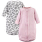 Hudson Baby Unisex Baby Cotton Long-Sleeve Wearable Sleeping Bag, Sack, Blanket, Toile, 0-3 Months