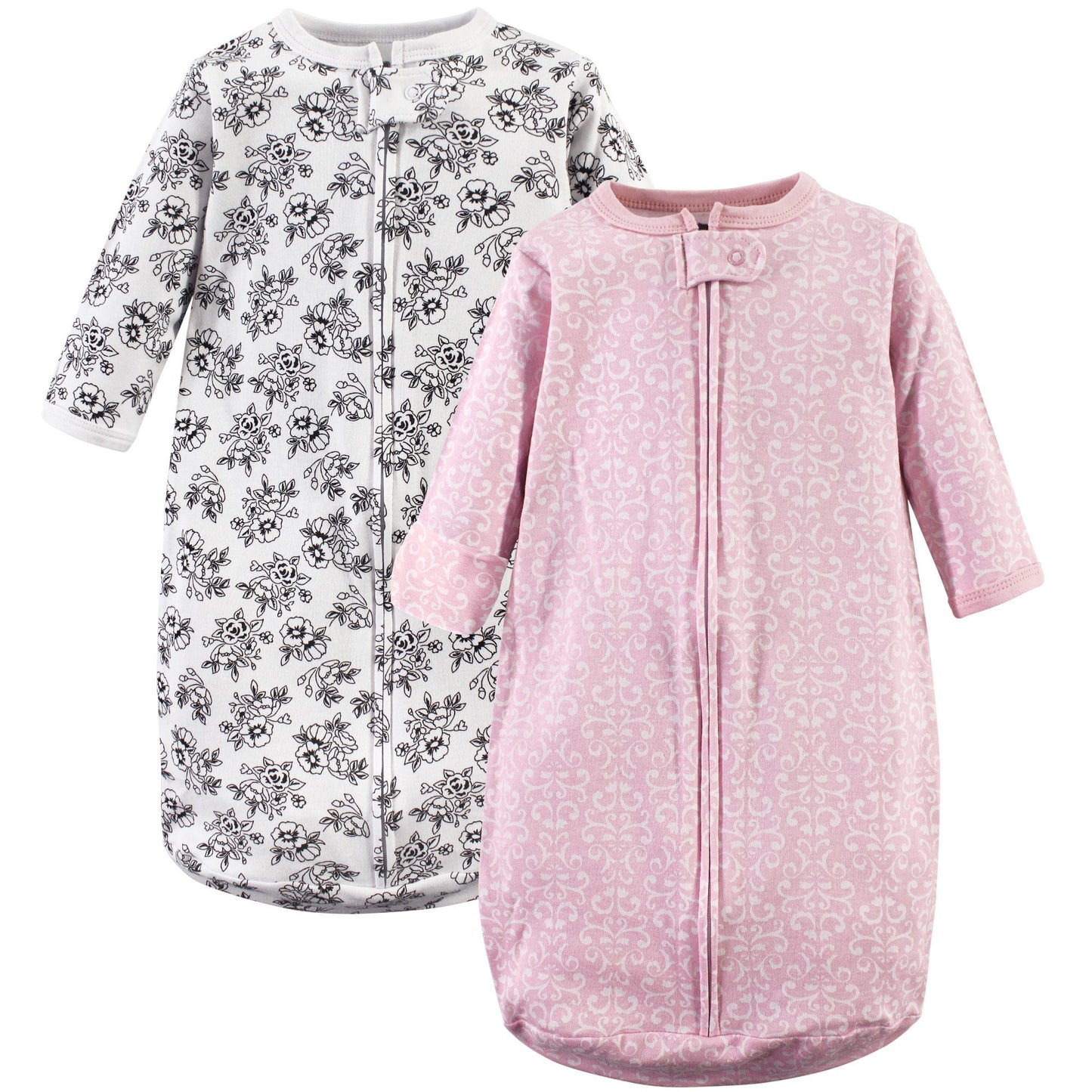 Hudson Baby Unisex Baby Cotton Long-Sleeve Wearable Sleeping Bag, Sack, Blanket, Toile, 0-3 Months