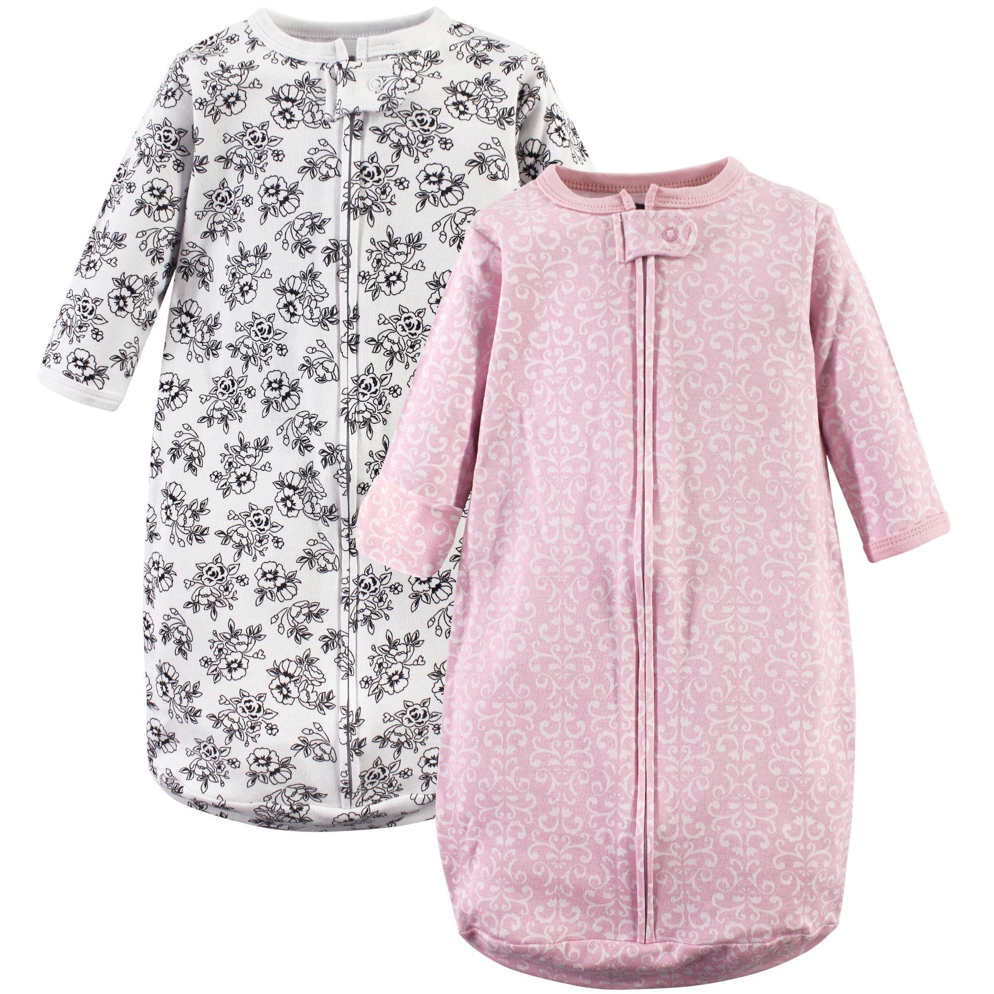 Hudson Baby Unisex Baby Cotton Long-Sleeve Wearable Sleeping Bag, Sack, Blanket, Toile, 0-3 Months