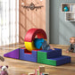 Betterhood Crawling And Sliding Soft Foam Block,Climbing Tunnels Play Sets For Toddlers 1-3, Crawl Activity Play Set For Child D