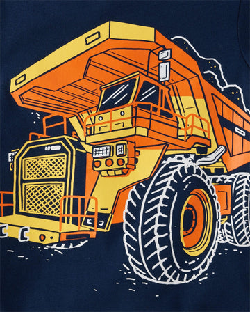 The Children'S Place,Baby Boys,And Toddler Vehicle Short Sleeve Graphic T-Shirts,Multipacks,Rescue/Airplanes/Construction 3-Pack