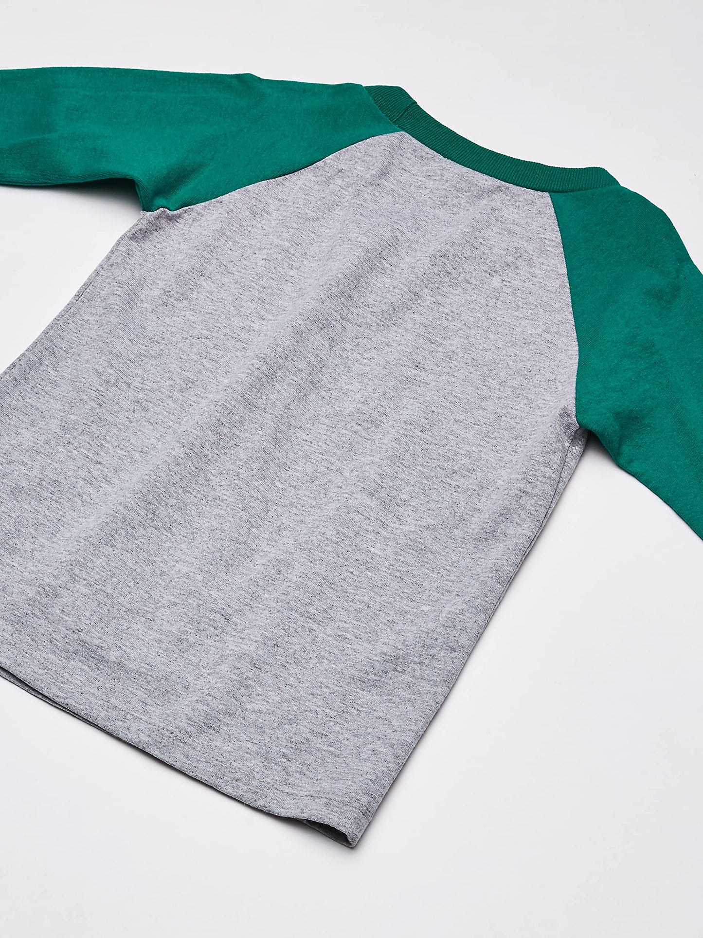 Nickelodeon Baby Boys' Toddler Long Sleeve Tee, Heather/Kelly Green, 3T