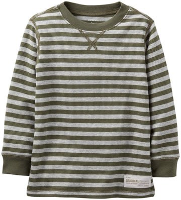 Carters Baby Boys Striped Thermal (Baby) - Green - 3 Months