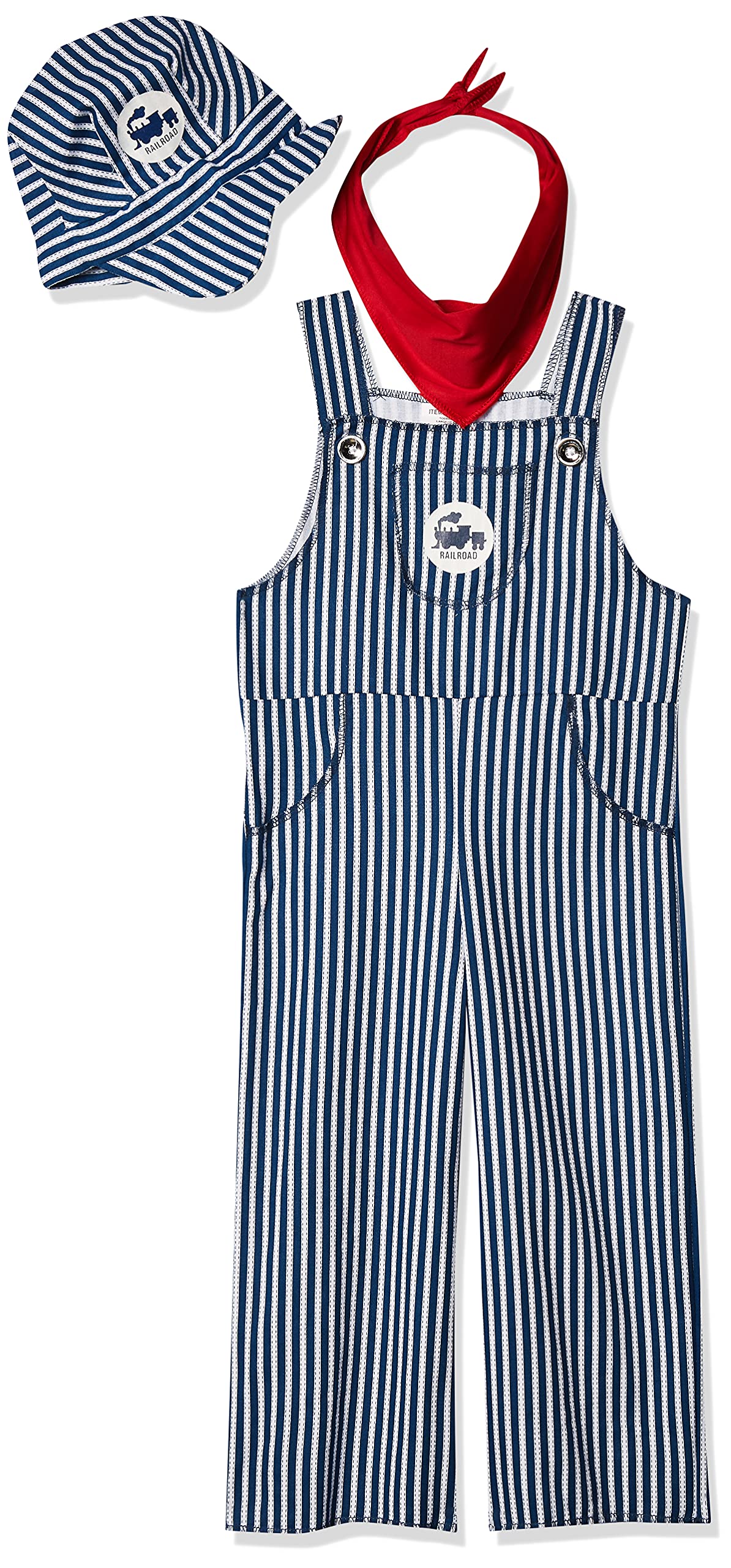 Fun World Boys Costumes Baby'S Train Engineer Toddler, Blue, Large 3T-4T Us