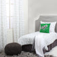 Bacati - Muslin Sports Toddler Bedding (Dec Pillow, Soccerball Green/Grey)