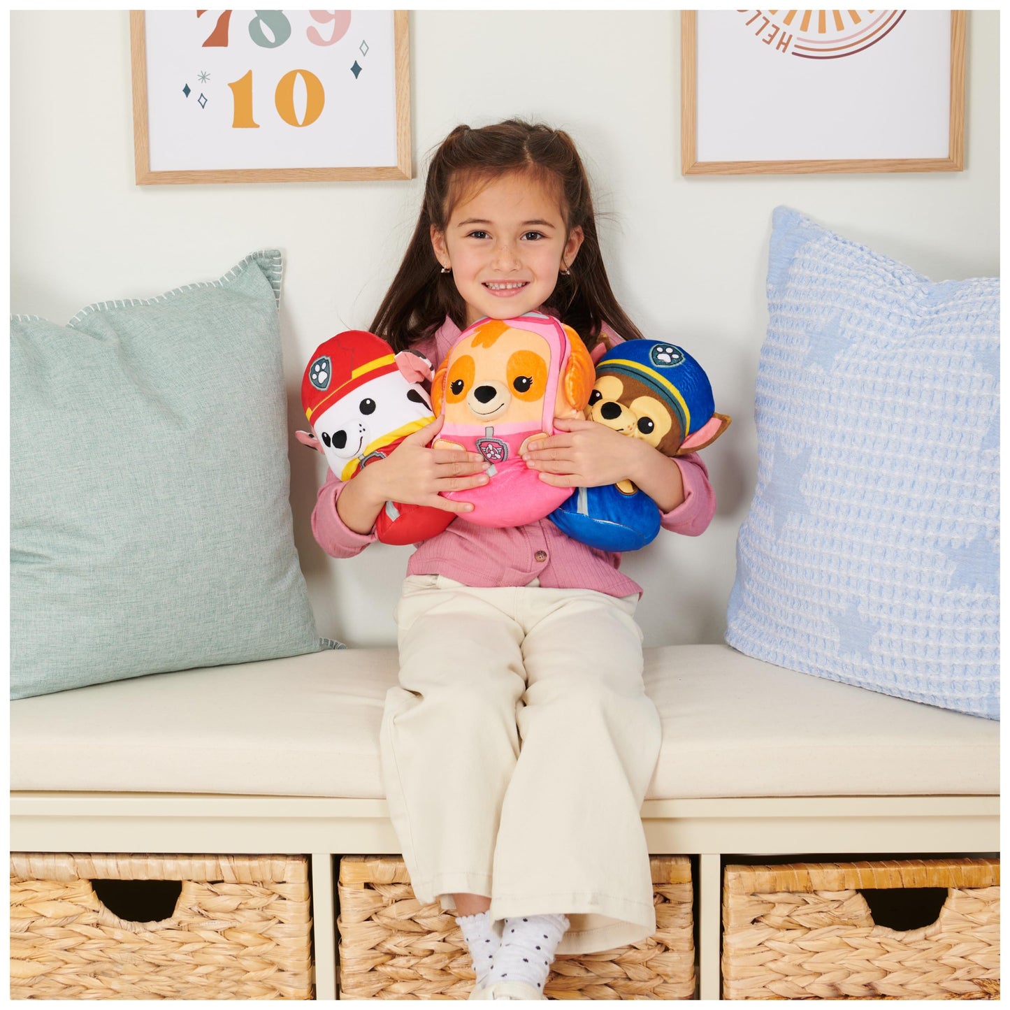 Paw Patrol Marshall Squish Plush, Official Toy From The Hit Cartoon, Squishy Stuffed Animal For Ages 1 And Up, 8