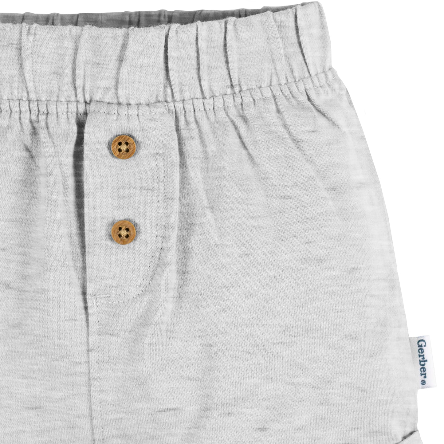 Gerber Baby 3-Pack Knit Shorts, Green