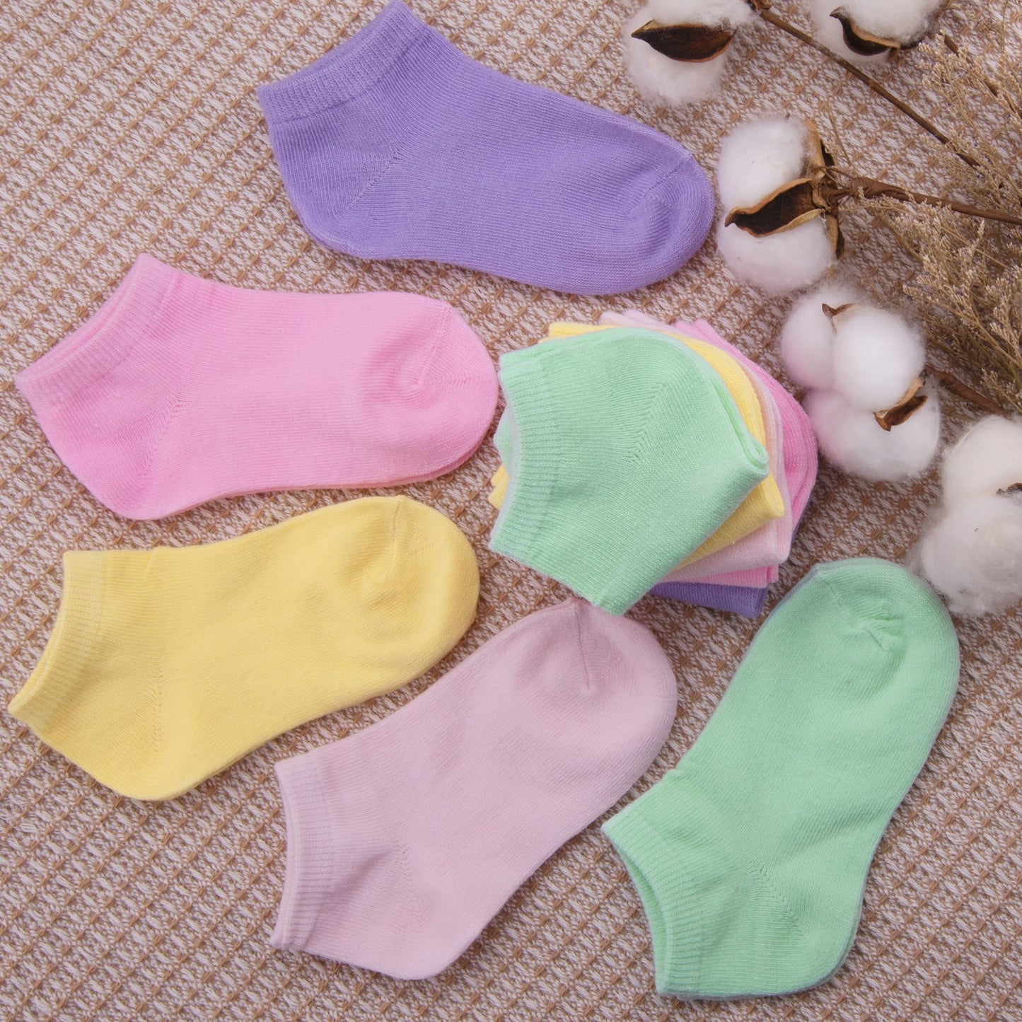 Duufin 25 Pairs Toddler Socks Low Cut Toddler Ankle Socks Half Cushion Kids Socks Low Rise Ankle Socks For Toddler Girls Boys, 2