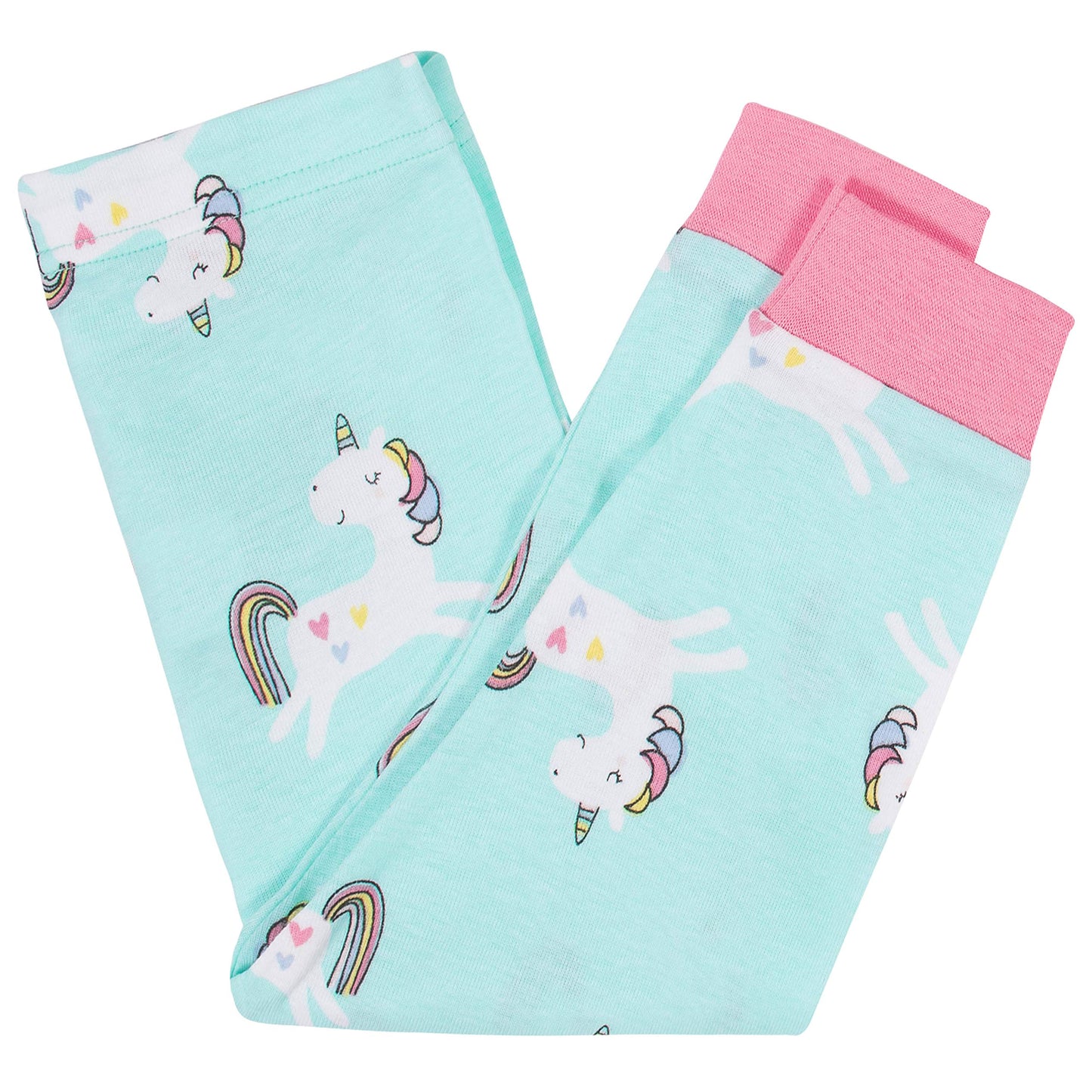 Gerberbaby Girlstoddler Snug Fit 4-Piece Pajama Setunicorn Magic Pink2T
