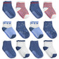 Debra Weitzner 12 Pairs Non-Slip Toddler Socks With Grips For Baby Boys And Girls - Anti-Slip Crew Socks For Infant'S And Kids