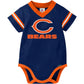 Nfl Chicago Bears Team Jersey Bodysuit, Blue/Orange Chicago Bears, 0-3 Months