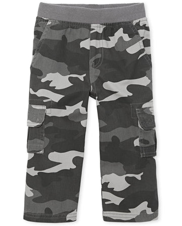 The Childrens Place Baby Boys And Toddler Boys Pull On Cargo Pants, Steamboat, 9-12 Months