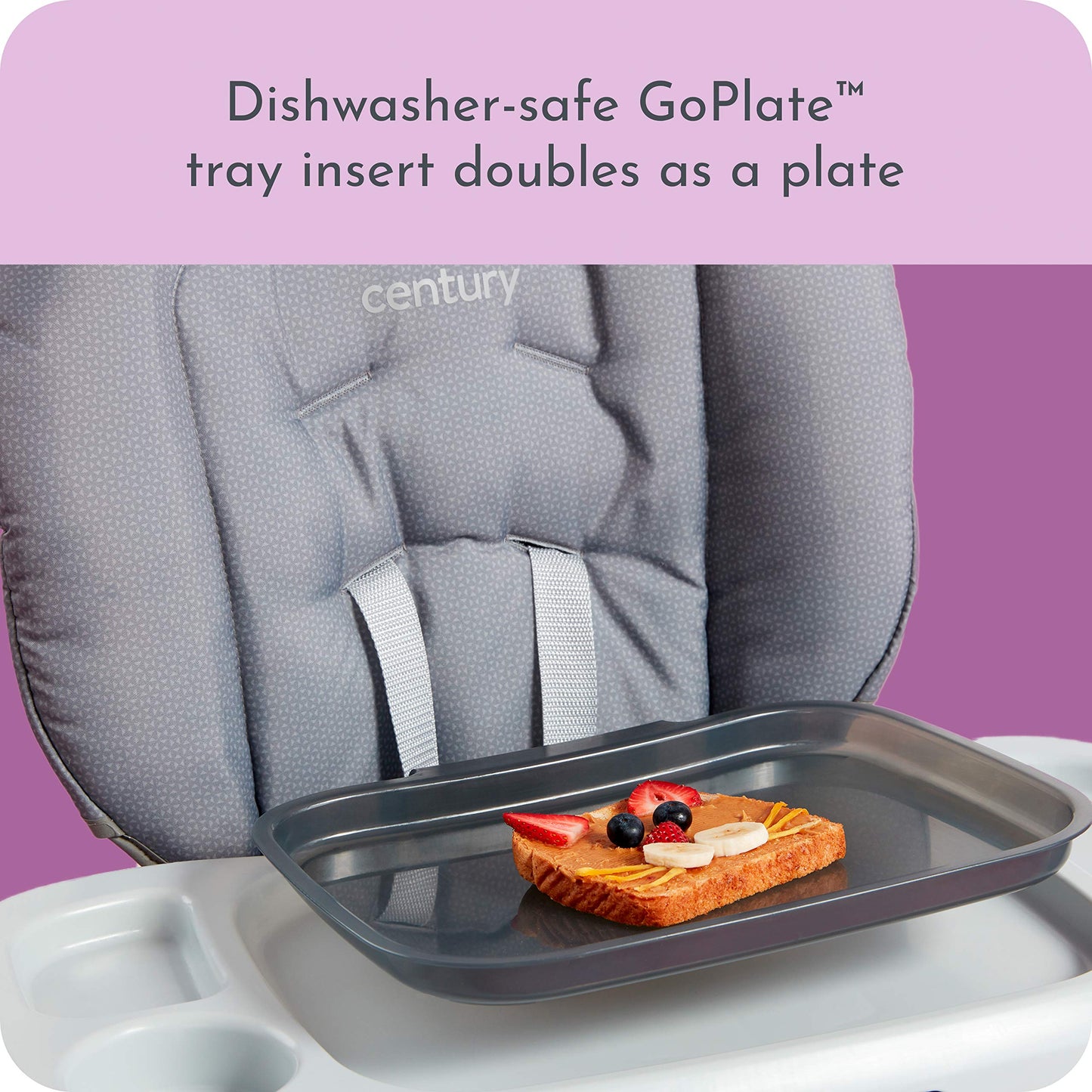 Century Dine On 4-In-1 High Chair, Grows With Child With 4 Modes, Metro