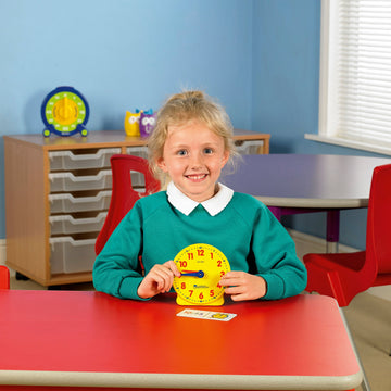 Learning Resources Big Time Student Clock, Teaching & Demonstration Clock, Develops Time and Early Math Skills, Ages 5+, Clock f
