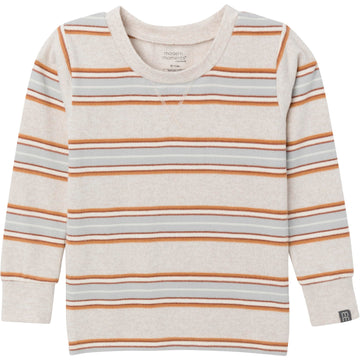 Modern Moments By Gerber Baby Hacci Snug Fit 2-Piece Pajama Set, Oatmeal Heather Stripe, 5T