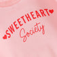 Toddler Baby Girl Valentines Day Outfit Crewneck Sweatshirt Long Sleeve Pullover Sweater Shirt Spring Clothes (Sweetheart Societ