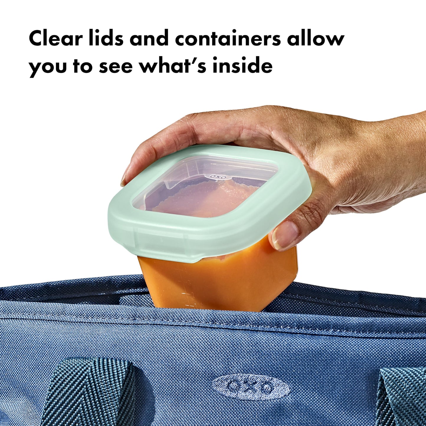 Oxo Tot Baby Blocks Food Storage Containers (6 Oz.) - Opal