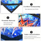BVCY Flow Star(UV Reactive) Spinning Cloth Beginners Juggling and Skill Toy Easy to Rotate Double Sided Printing Dapo Star Blue&
