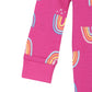 Gerber Baby Girls 2-Pack Footed Pajamas, Rainbows Pink, 4T