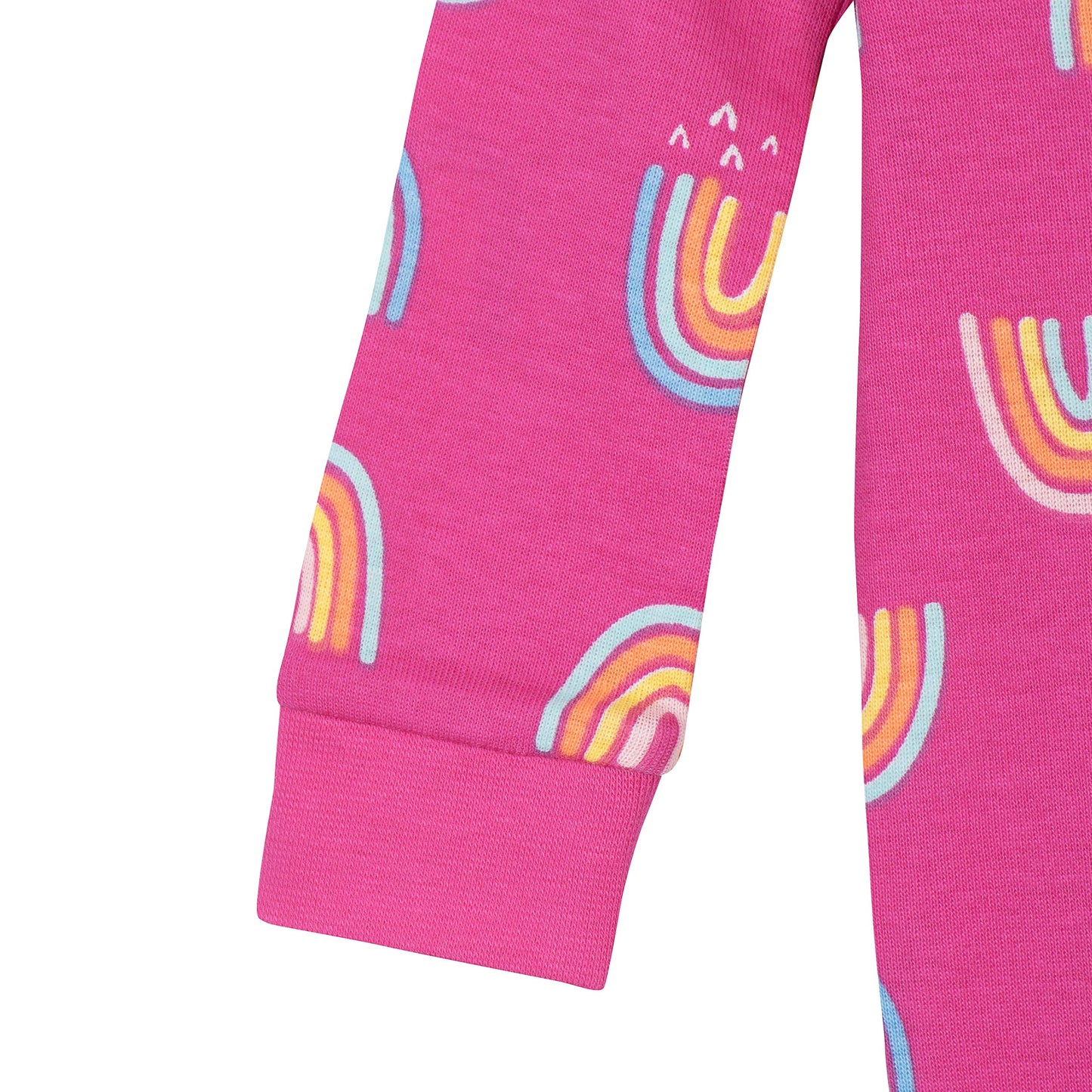 Gerber Baby Girls 2-Pack Footed Pajamas, Rainbows Pink, 4T