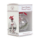 Child To Cherish Santa Handprint Message Shatterproof Christmas Ornament