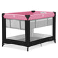 Dream On Me Zazzy Portable Playard with Bassinet in Pink, Packable and Easy Setup Baby Playard, Lightweight and Portable Playard